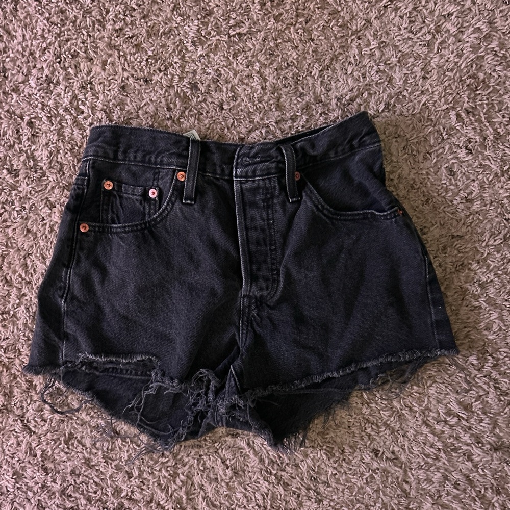 Levi's Black Jean Shorts for Women